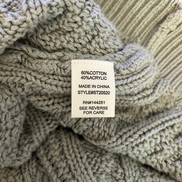 Jessica Simpson Cable Knit Pullover Sweater XS Extra Small chunky - Picture 4 of 5
